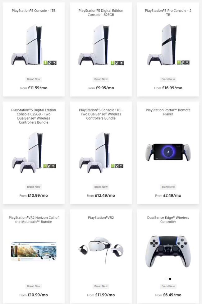 소니가 영국에서 월 £9.95부터 PS5 렌탈 요금제를 출시