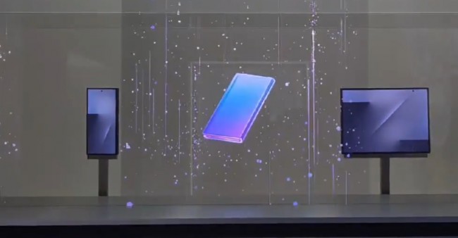 삼성의 트리플 폴딩 폰 공개 첫 모습