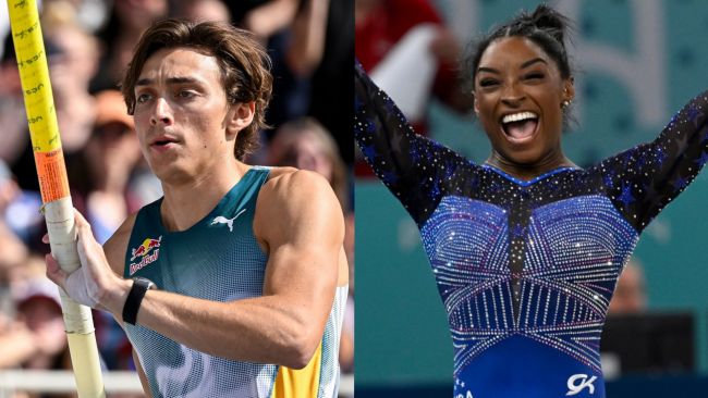 몬도 뒤플랑티스(Mondo Duplantis)와 시몬 바일스(Simone Biles), 올해 최고의 스포츠인으로 선정
