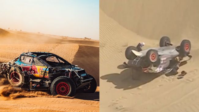 다카르 디펜딩 챔피언 카를로스 사인츠 시니어, 사고로 인해 은퇴