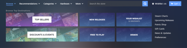 Valve는 Steam 스토어에 몇 가지 큰 변화를 주고 있습니다.