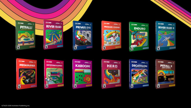 Atari 와 Activision 는 12개의 Atari 2600 카트리지를 재출시 중입니다